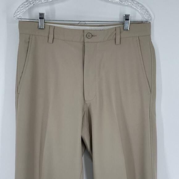 FootJoy FJ Mens 32 Khaki Performance Golf Pants Stretch Size 32x32 Preppy Dad - Picture 2 of 12